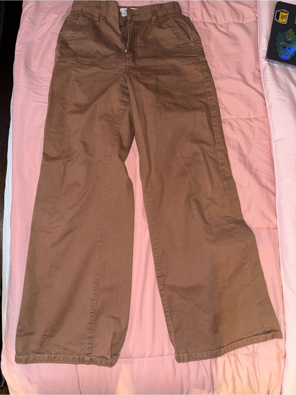 Cotton On Tan Wide-Leg Trousers